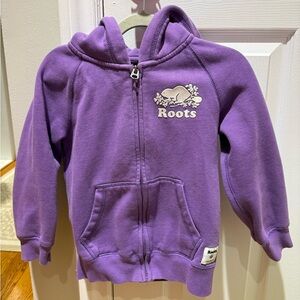 EUC Roots Full Zip Girls Hoodie size S (5-6)